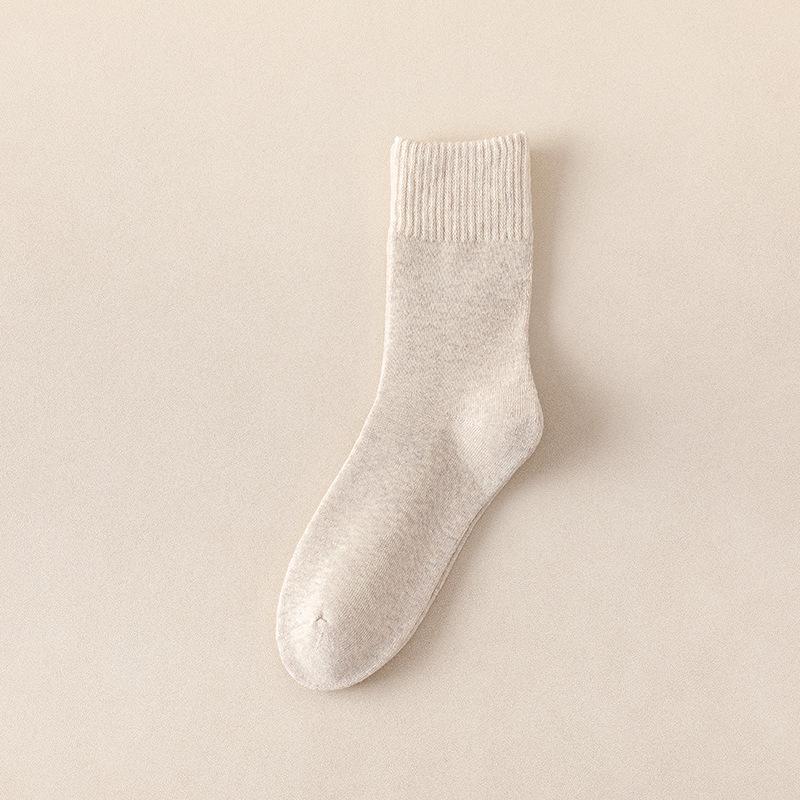 Men's Thick Warm Winter Mid-Tube Terry Socks - Plus Velvet Cotton Long Socks
