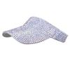 Sun Sun CB322 [Chrome Crane] Cap, Hat, Visor, Sequin, Glitter, Outdoor, Protection, Women's (White)