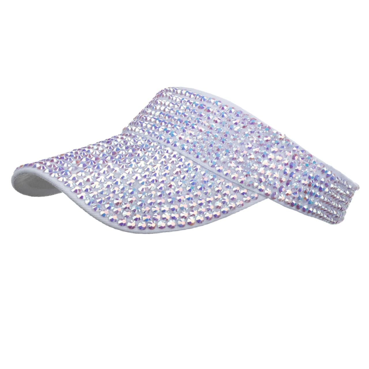 

Sun Sun CB322 [Chrome Crane] Cap, Hat, Visor, Sequin, Glitter, Outdoor, Protection, Women s (White) білий