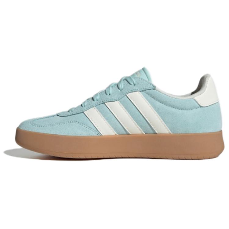 Adidas Barreda Casual Sports Series Thin Sole Wear-Resistant Low-Top Skate Shoes Unisex Sneakers Green White JQ4238
