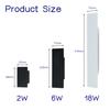 Aluminum LED Wall Lamp, Modern and Minimalist Ourdoor Indoor Lighting, Bedside Decorative Lamp, Corridor Wall Lamp