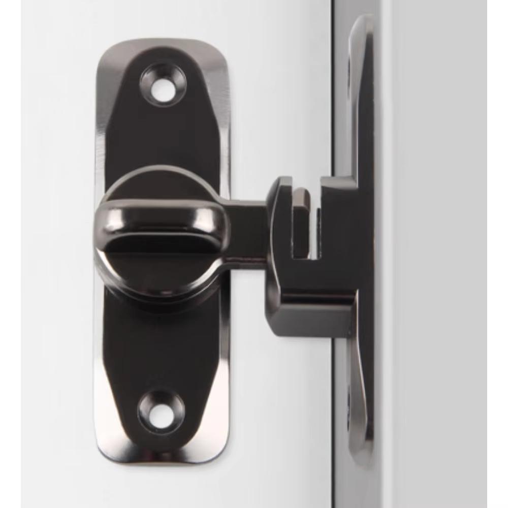 Luminous Door Lock Zinc Alloy 90 ° Rocker Arm Hook Lock Sliding Door Latch Heavy Duty Barn Gate Bolt for Cabinet Door Window