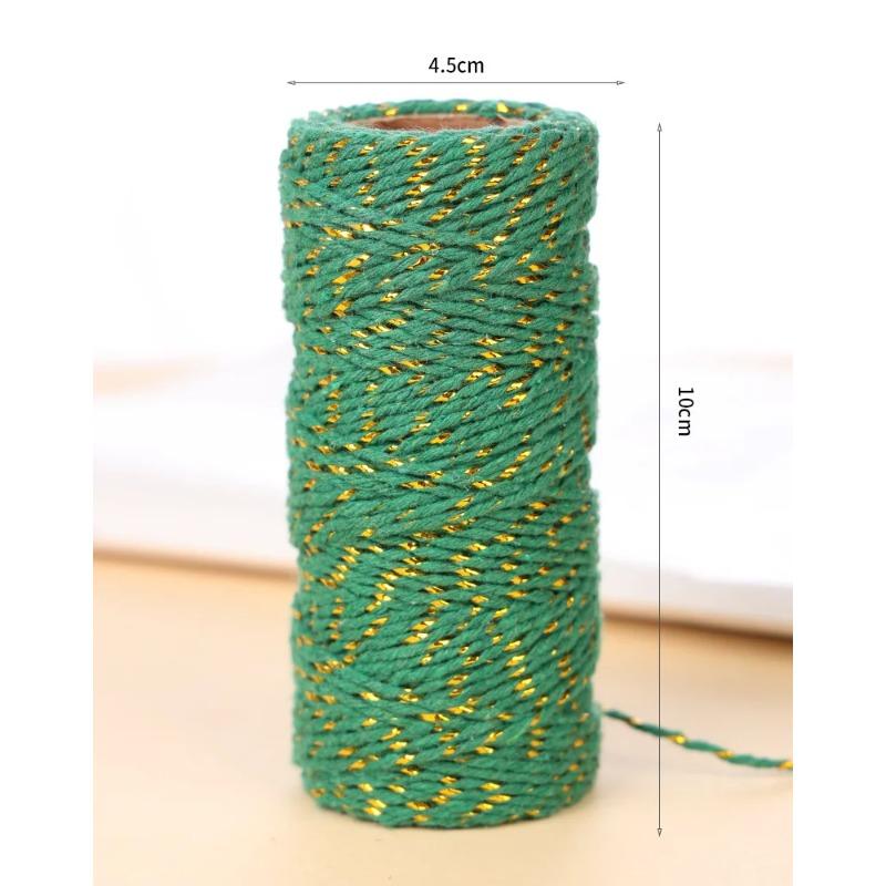 100m Macrame Cord Rope Luxury Soft Jute Twine Colored Twisted Rope for DIY Crafts Wall Hanging Plant Hangers Wool Weaving