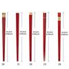 5 Pairs Christmas Chopsticks Food Grade Plastic + Alloy Food Stick Non-slip Reusable Chopsticks for Sushi Tableware