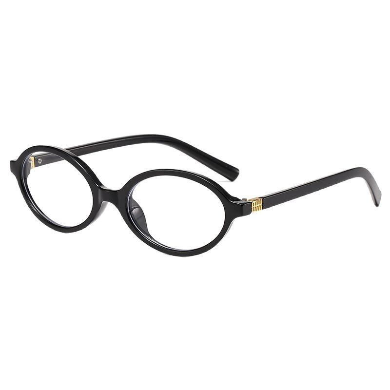 Oval Small Frame Retro Korean Prescription Glasses  Anti Blue Light Customized Glasses Eye Protection Ladies Optical Eyewear