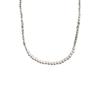 Broken Silver Imitation Pearl Necklace Women'S Fashion Design Sense Collarbone Chain Temperament Highlight Pearl Necklace