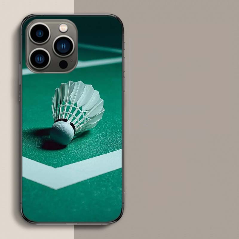 

Badminton Sport Phone Case For Iphone 17 Air 15 Pro 14 Plus 16 Pro Max 12 13 Mini 11 16E X XS Cover Cute Fundas iPhone 17 Pro