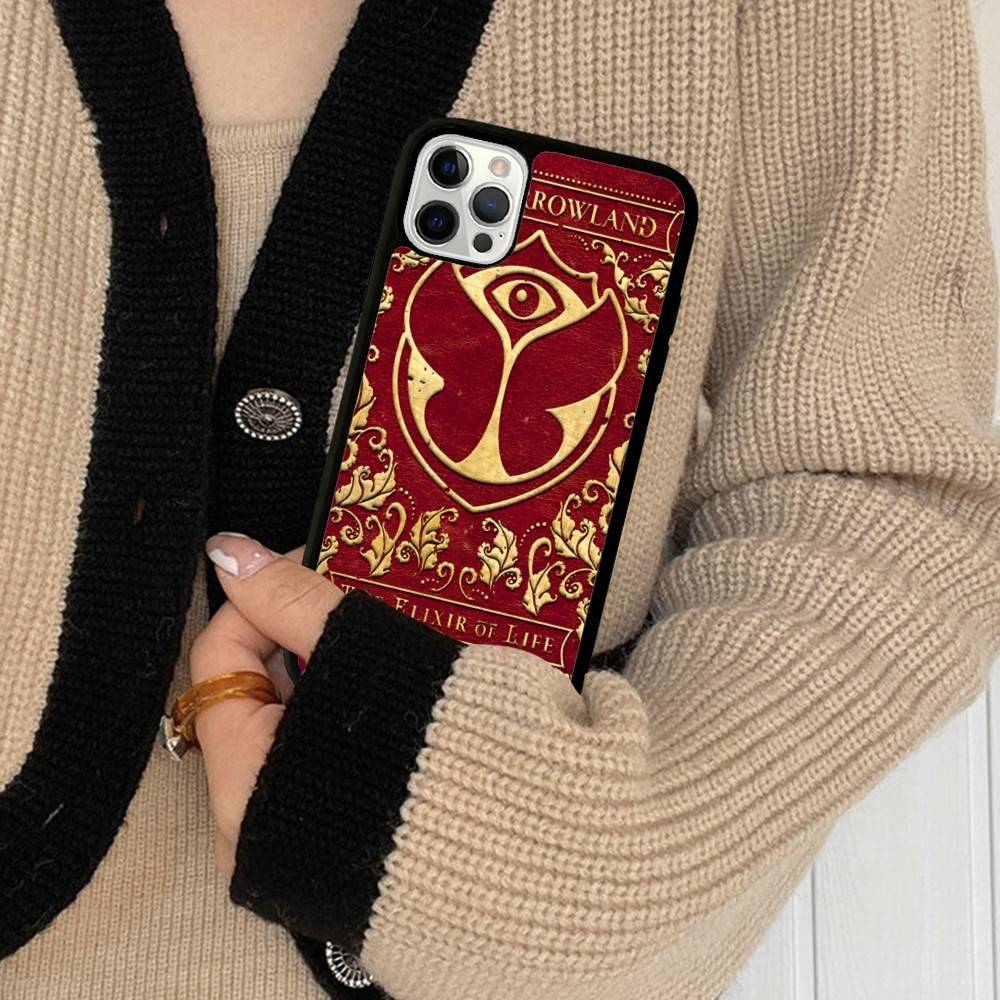 

T-Tomorrowlands Music Logo For IPhone 17 16 15 14 13 12 11 Pro Max Plus Mini PC+TPU Back Phone Cover iPhone 17 Pro