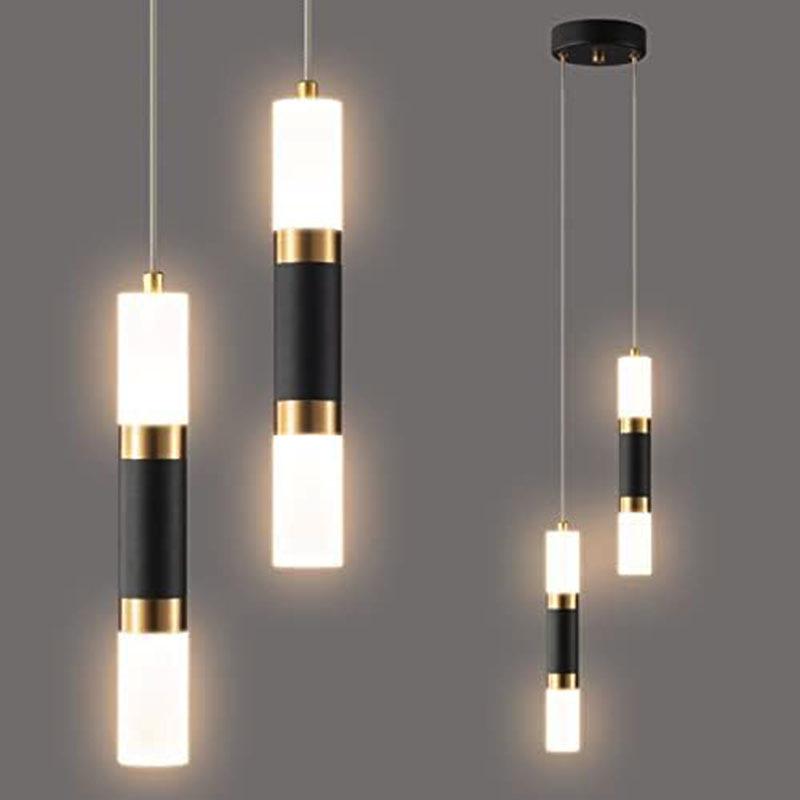 Modern Luxury Double-Head Pendant Light for Bedroom, Living Room, Staircase, and Restaurant