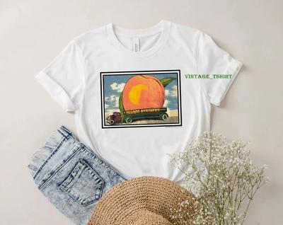 Comfort colors The Allman Brothers Band Eat a Peach Camiseta Tops camisetas Masculino Feminino Unissex Vintage