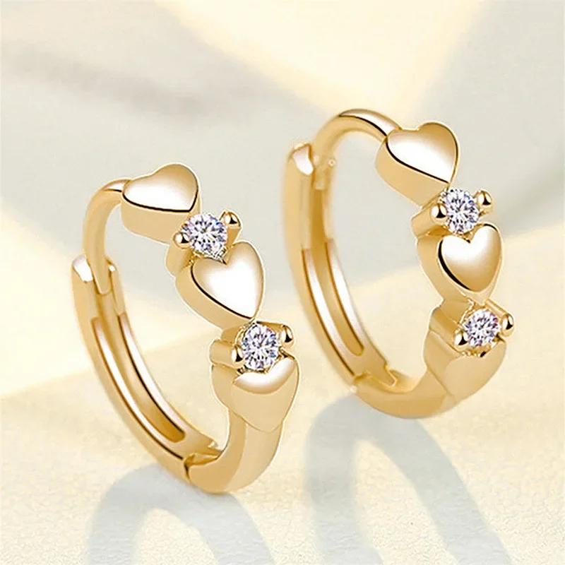Fashionable Small Fresh Earrings Ins Style Personalized Mosonite Sparkling Light Luxury Jewelry Headpiece For Women