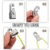 Quickly Installation Camping Hardware Multifunctional Aluminum Hook Secure Tent Attachments Travel Organizers