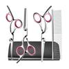 Safe And Precise Professional Pet Grooming Scissors With Round Head Stainless Steel Dog Hair Shears Professional Grade Kit