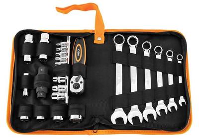 Motorcycle Tool Kit 25 Pcs Soft Case - T N10-500