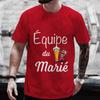 Evg Team Groom Man T Shirt French Wedding Party Tees Future Groom Squad Beer Graphic Y2k Tops Boyfriend Bachelor Party Tshirt