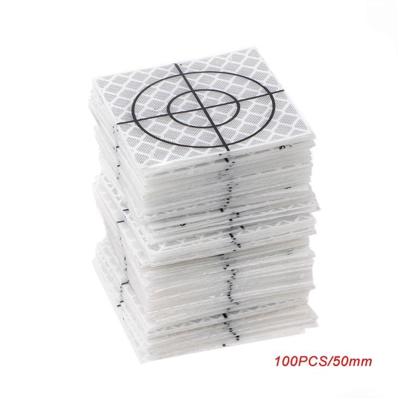 652F 100 Pcs Reflector Sheet Reflective Tape Target Total Station 20/30/40/50/60mm