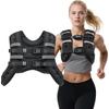Adjustable Reflective Fitness Weighted Vest with Detachable Weights
