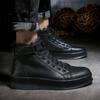 Newest Men Casual Shoes Men Ankle Boots Winter High-Cut Leather Sneakers Platform Skate Running Sport Shoes Boots Footwear