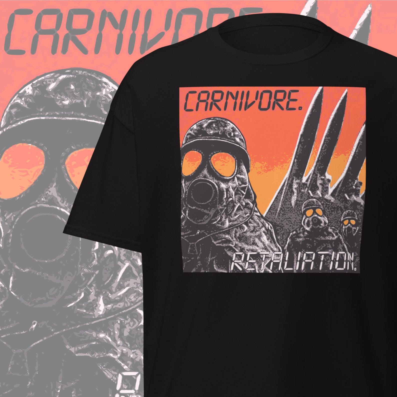 Carnivore Band T-Shirt: Doom Metal, Type O Negative Merch 3XL