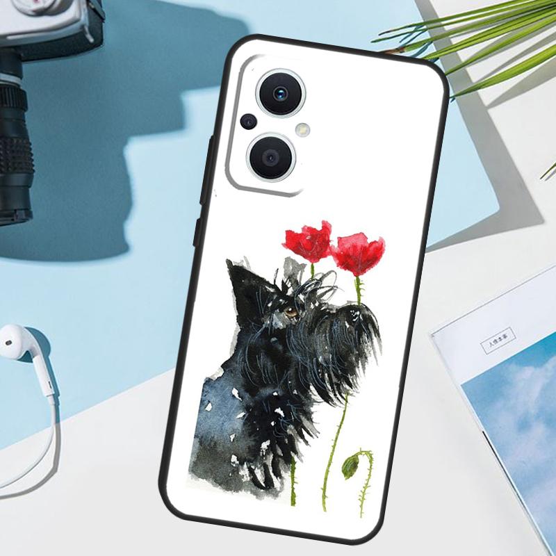 Cute Scottish Terrier Dog Cover For OPPO Reno 11 Pro 10 12 13 14 14F 13F 12F 11F 7 8 Lite OPPO Find X6 X5 X8 X9 Pro Case