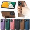 Retro Plain PU Leather Matte Holder Cover for Honor 400 Pro 400 Lite Wristband Kickstand Silicone Case for Honor400 Pro