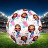 Gabby's Dollhouse Print Size 5 Soccer Ball, PU Wear Resistant Football for Match Training and Daily Practice, Birthday Gift for Soccer Fans