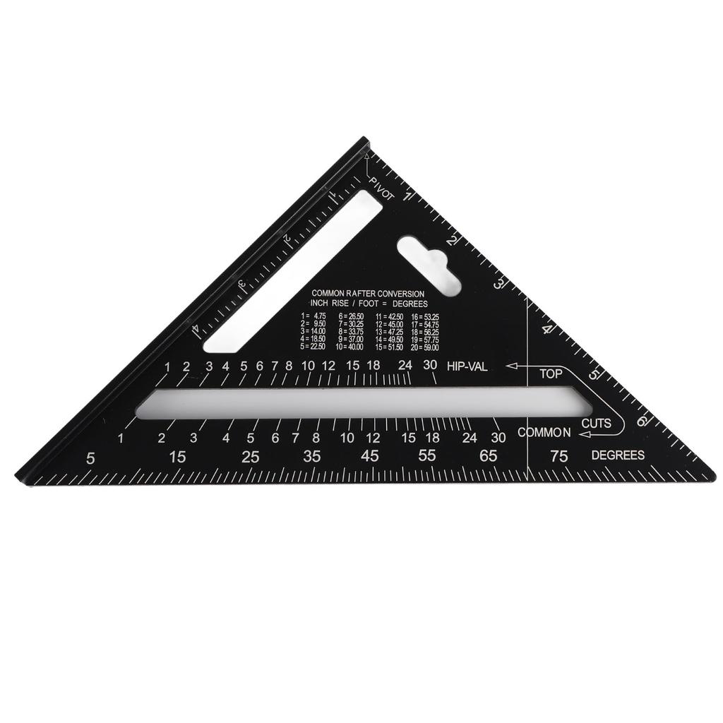 Protractor d'angle pour toiture 7 pouces Alliage d'aluminium Oxydation noire  (  )