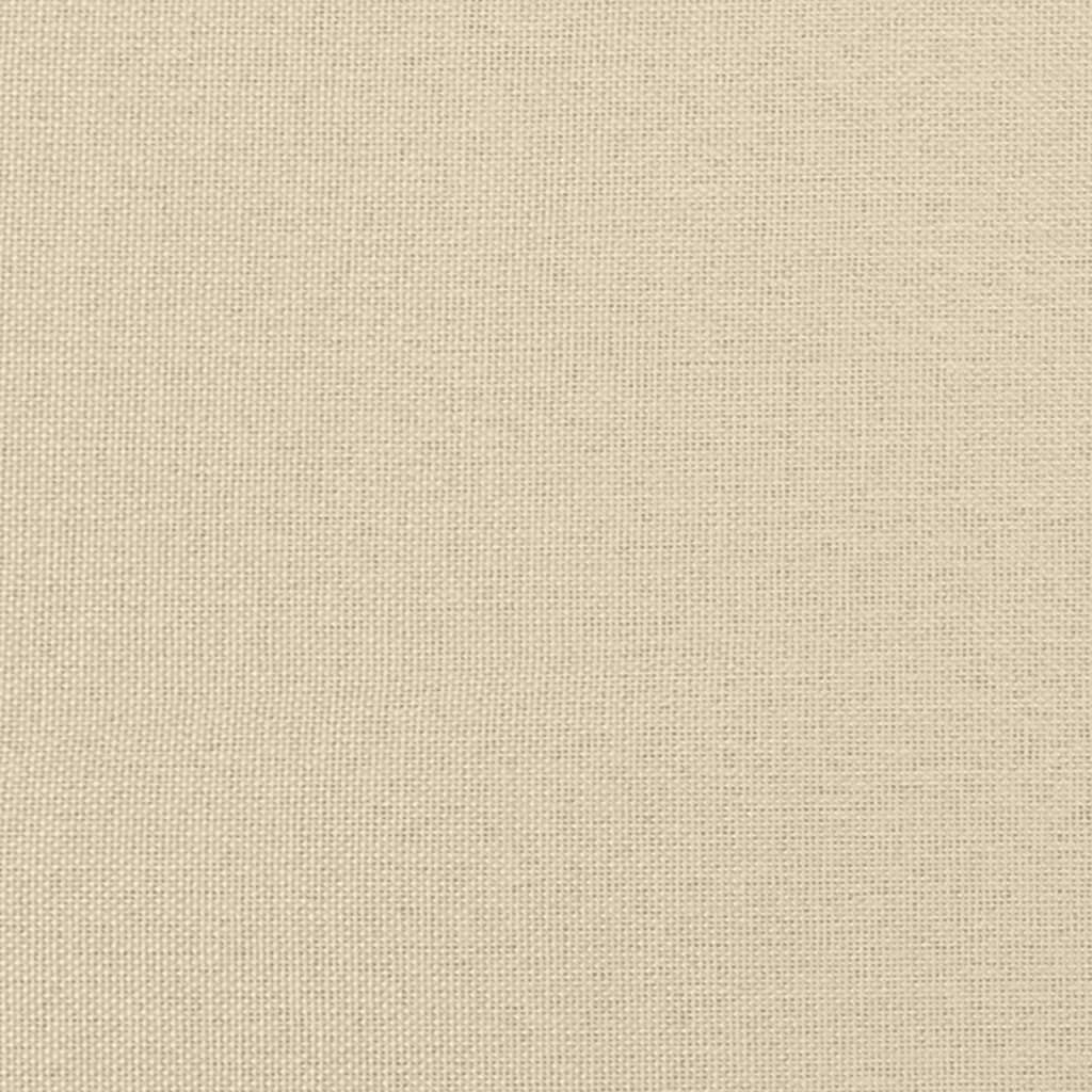 Vidaxl 3-Seater Sofa With Cushions, Cream, 180 Cm, Fabric