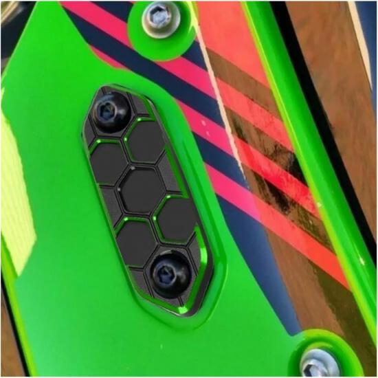 Motorcycle Rear View Mirror Hole Cap Block Off Base Plates Cover Decorative Compatible with Ninja 650 300 400 500 ZX-6R ZX-4RR ZX4R(Red)