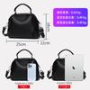 New hand-carried oblique straddle bag large-capacity fashionable and casual retro women's shoulder bag cowhide pattern simple bucket bag