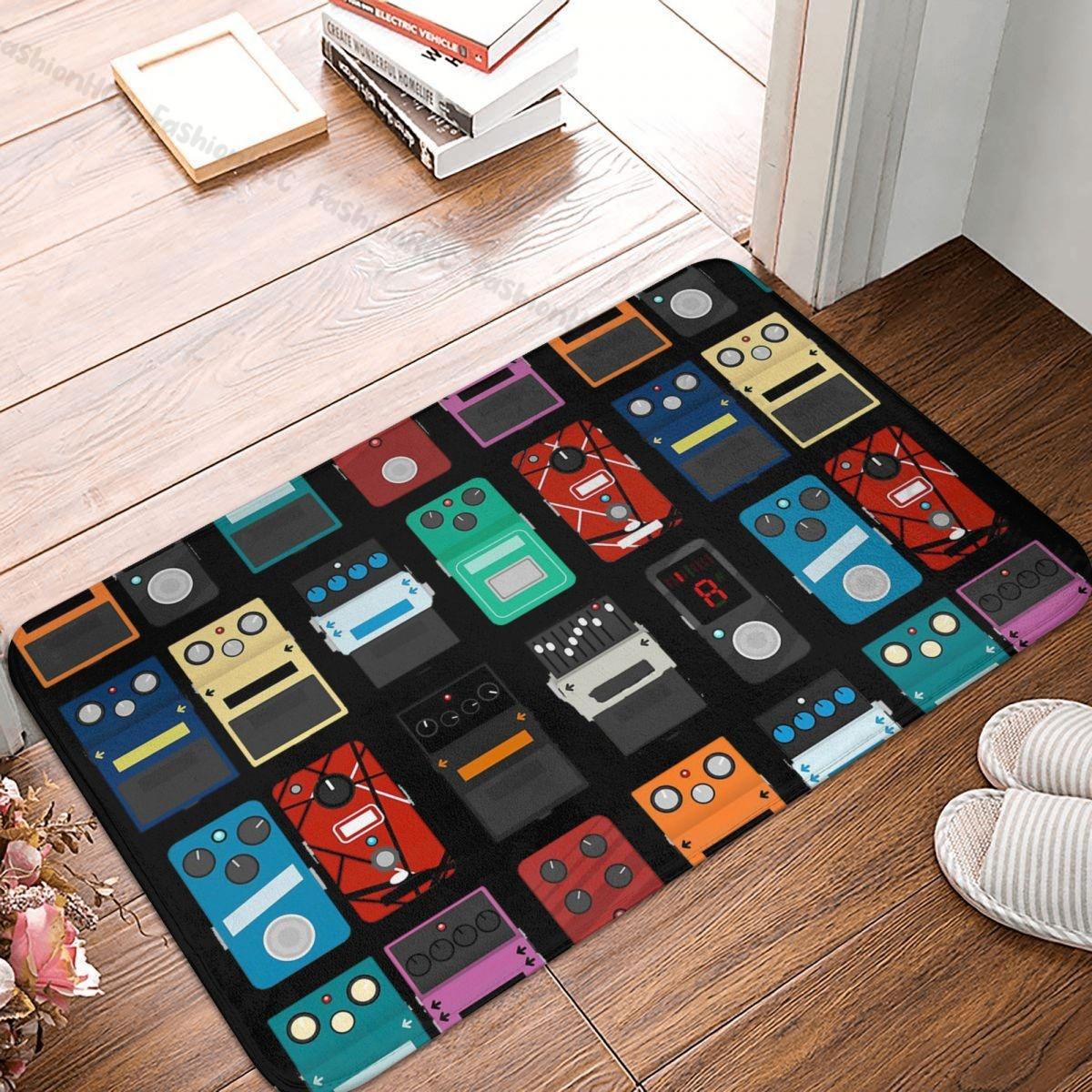 

Classic Music Rock Musician Anti-Slip Doormat Kitchen Mat Pedal Board Hallway Carpet Welcome Rug Bedroom Decorative 40x60cm