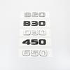 CDT4 Chrome Black B20 B30 D30 450 650 ABS Emblem Sticker for C W203 W204 W205 Series Car Trunk Badge Logo Accessories