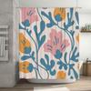 Moderner Badezimmer-Duschvorhang mit Blumendruck, dekorativ, wasserdichtes Stoff-Duschvorhänge für Heimdekoration in verschiedenen Größen! (