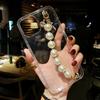 Simple Ins Wind Suitable for Apple 17 Mobile Phone Case Rhinestone iPhone16Pro Pearl Bracelet 15max Case 12