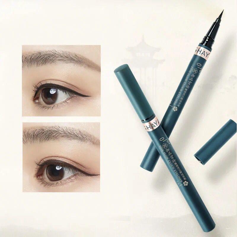 Sleeping Silkworm Contorting Eyeliner Vanntett svettebestandig naturlig tredimensjonal hurtigtørkende varig Setting Liquid Eyeliner gelpenn