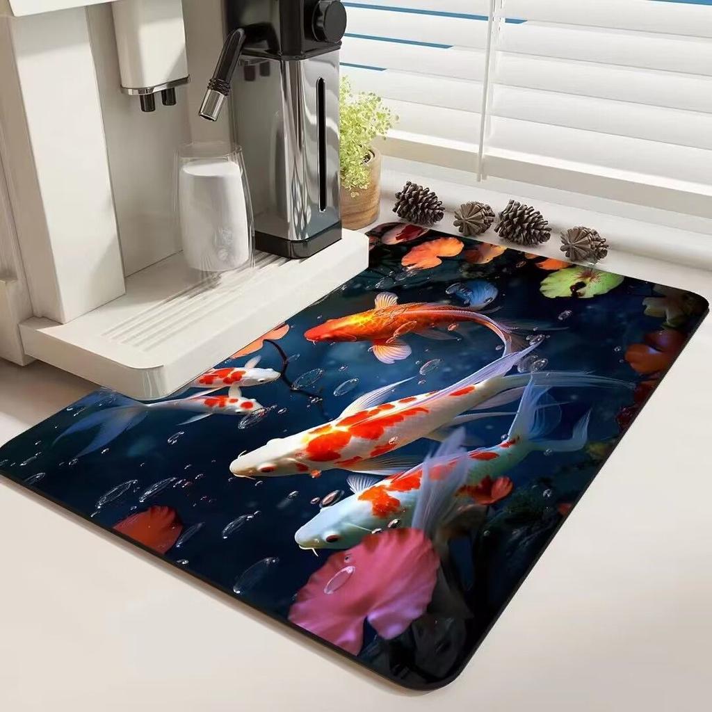 Super Absorbent Diatom Mud Soft Floor Mat Anti-Slip Rug Quick-Drying Absorbent Foot Pad Mats Dirt-resistant Erasable Big Carpet