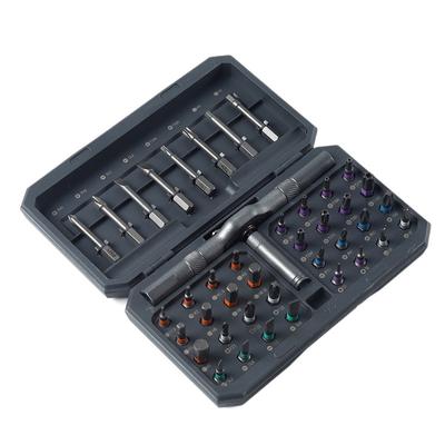 42 In 1 Magnetic Screwdriver Set Tool DIY Ratchet Screwdriver Set Multi Bit Drive Set with Detachable Ratchet Handle for Compute