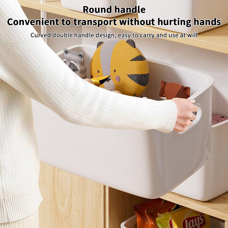Desktop Storage Box Dormitory Sundries Plastic Cosmetic Storage Box Bathroom Kitchen Sorting Storage Basket Bins