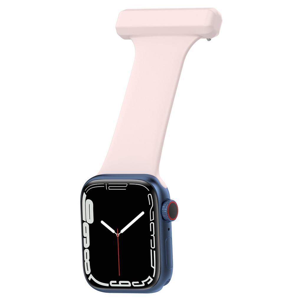 For Apple Watch Series 10 42mm/9 8 7 41mm/6 5 4 SE SE (2022) SE (2023) 40mm/3 2 1 38mm Doctor Nurse Watch Band Silicone Strap Hanging Buckle