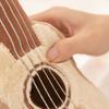 Cute Amuseables Ukulele Plush Toy Kawaii Stuffed Ukulele Doll With Smiling Face Lovely Plushies Soft Musical Instrument