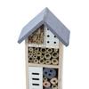 Durable Wood Insect Hotel Natural Wood Insect House for Honeybees Ladybirds Outdoor Shelter with Multiple Compartments