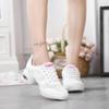 Women Lightweight Profession Dance Shoes Breathable Modern Jazz Casual Sneakers Non Slip Mid Heel Jogging