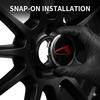 4Pcs 60mm Universal Car Wheel Center Hub Caps Black Red Sport Logo Chrome Rim Badge Emblem Dustproof Auto Tuning Accessories