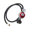 Adjustable 0-30 PSI Propane Regulator Wi 4FT Hose Gauge For Grills For QCC1 For 58in-18 UNF Outlet Connection For Cooking Burner