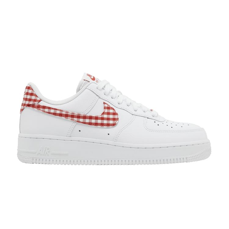

Nike Air Force 1 Low 07 Essential White Mystic Red Gingham (Women s) 44