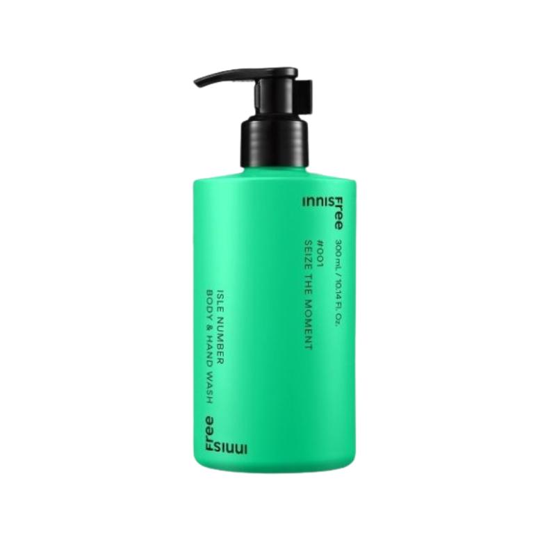 Innisfree Isle Number Body & Hand Wash 300ml | Perfumed Hydrating Cleanser | K-Beauty [Seize the Moment / Warm & Warm & Fuzzies]