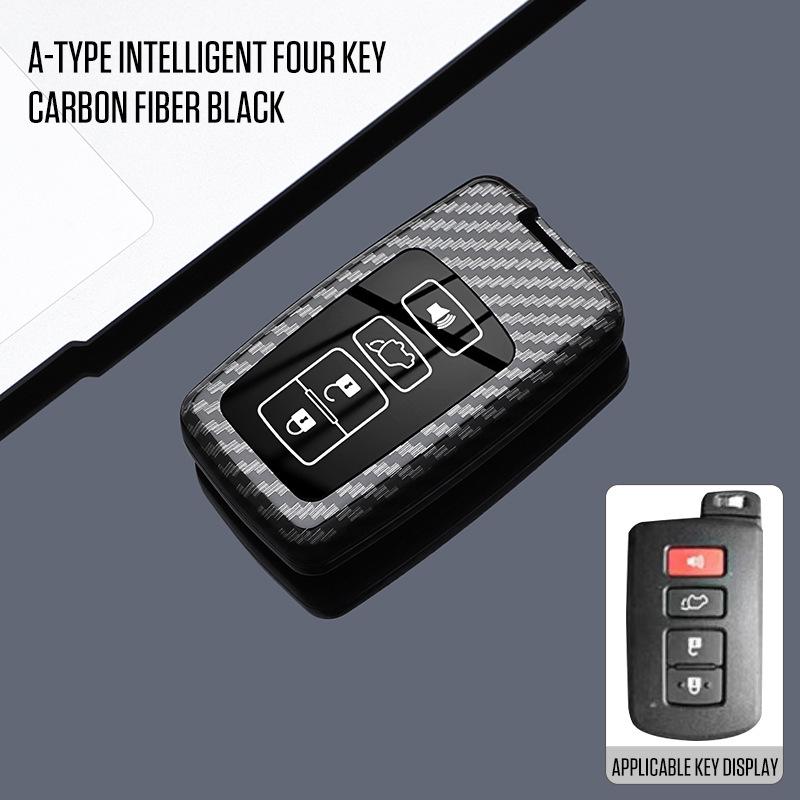 Housse de clé premium pour Toyota Land Cruiser, Prado, Prius importés