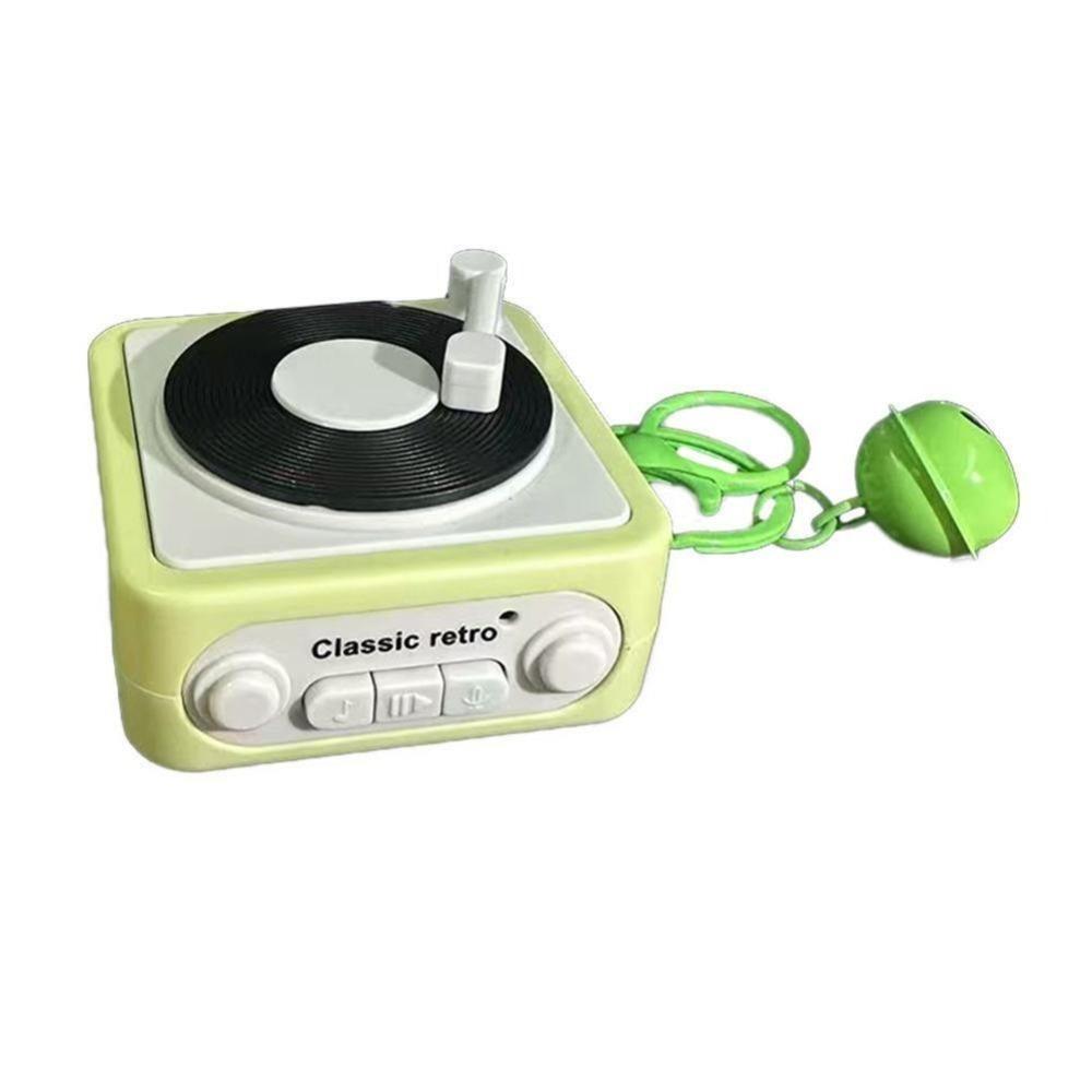 Portable Music Box Pendant Musical Instrument Toy Music Speaker Key Chain Retro Recorder Keychain