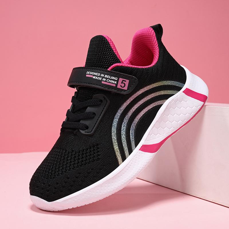 

Spring Autumn Kids Girls Casual Shoes Child Breathable Mesh Sneakers Student s Anti-Slip Sport Walking Footwear Size 28-38 28