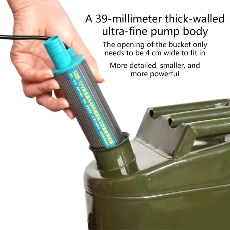 Durability Aluminum Oil Pump Tool Compactly Design for 18V Battery Garage Emergency Kit and Mechanical Repairs Devices